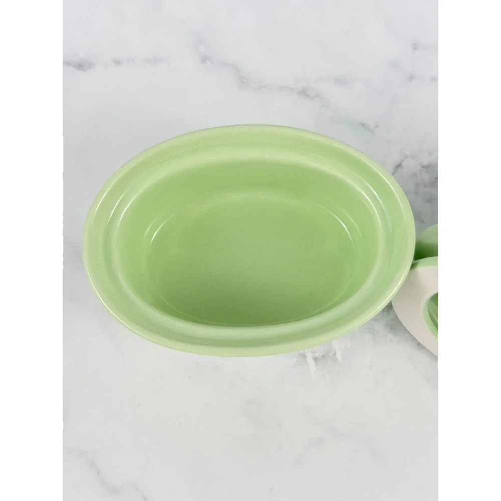 VTG BIA Green Hen Chicken Ramekin 